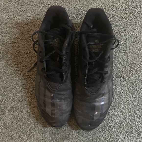 Adidas Adizero Size 11 Men's Black Football Cleats - Picture 1 of 4